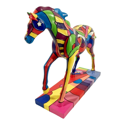 Trail of Painted Ponies Figurine "Peace, Love & Music" Box & Story Card