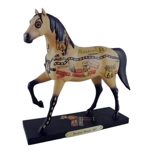 Trail of Painted Ponies Figurine "Rockin' Route 66!" Box & Story Card