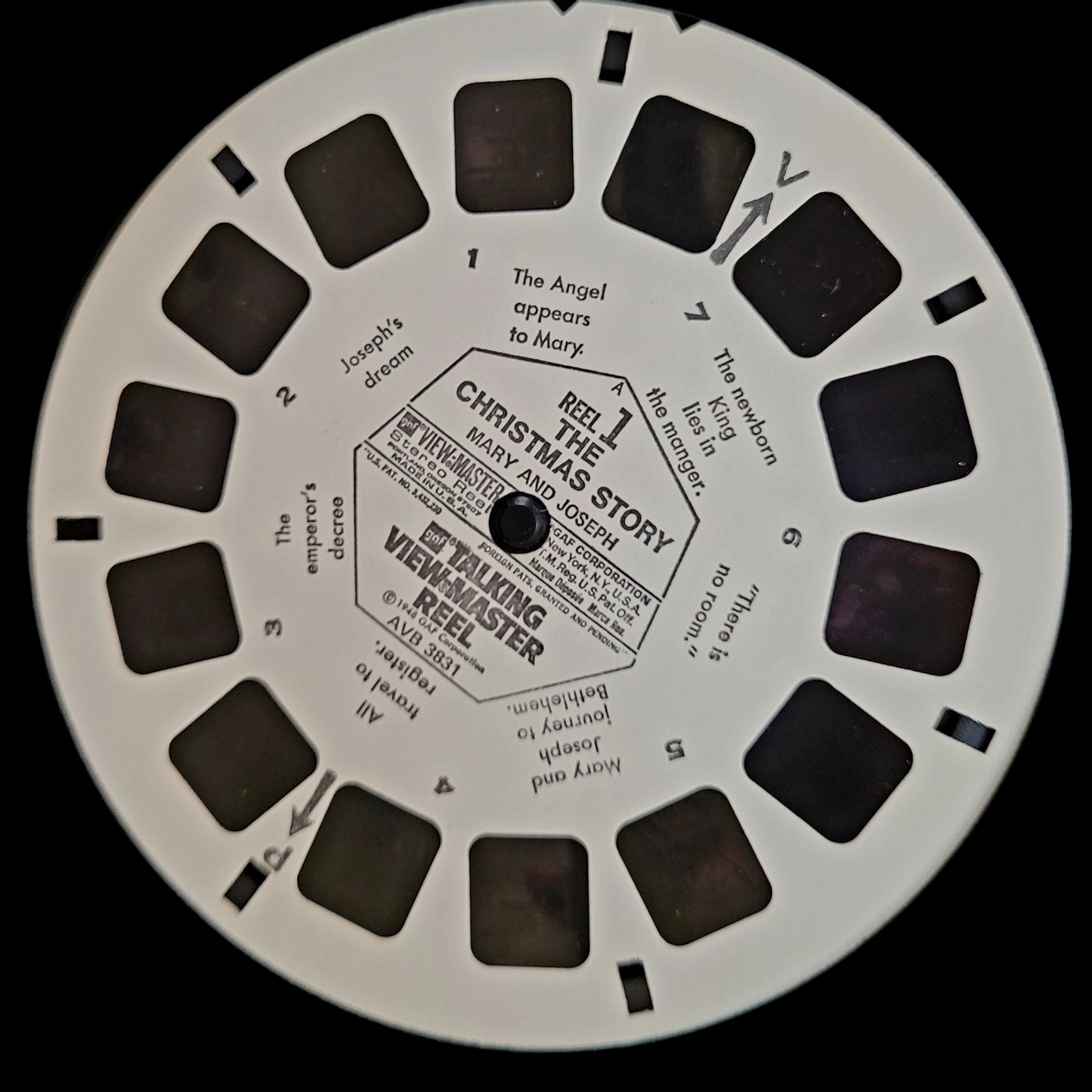 Talking View-Master "The Christmas Story" Childrens 3-Reel Set (1948)