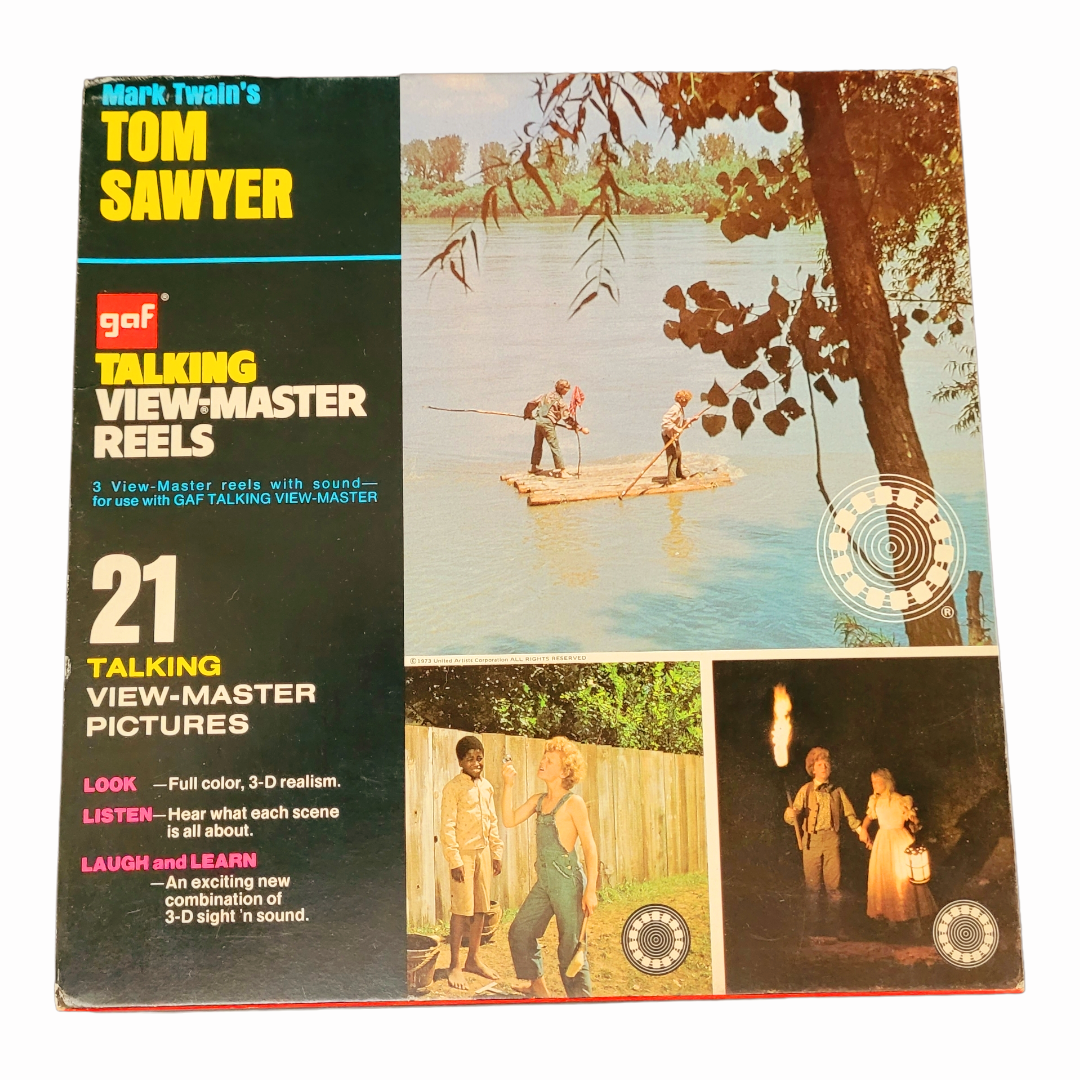 Talking View-Master "Mark Twain's Tom Sawyer" Childrens 3-Reel Set (1973)