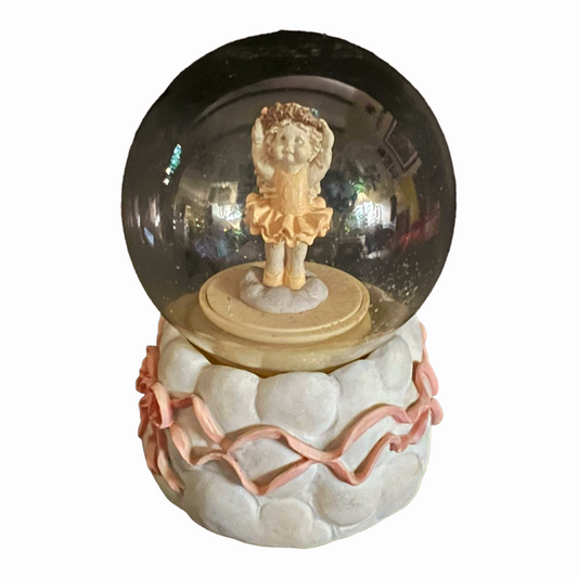 Dreamsicles: Cherub Musical Globe "Dance of the Sugar Plum Fairy"