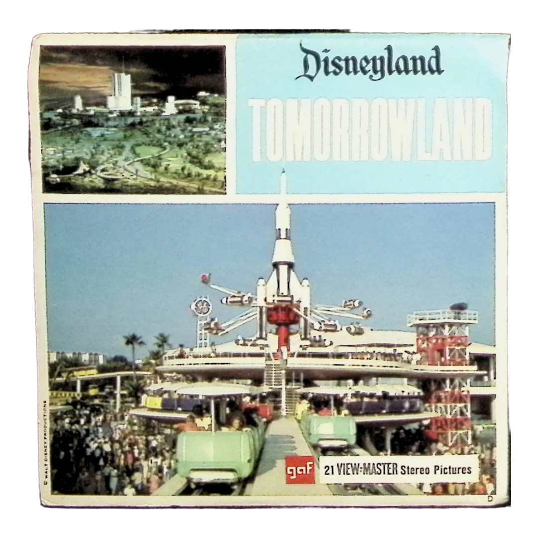 DISNEYLAND Tomorrowland 3d View-Master 3 Reel Packet