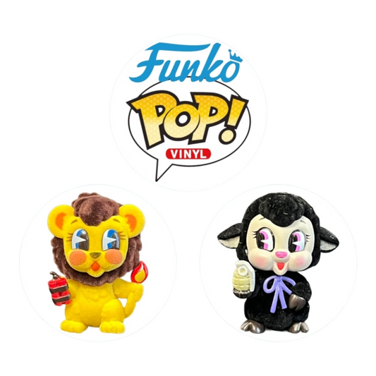 Funko Pop! Villainous Valentines Paka Paka 2-pc Flocked Animals (Lion/Lamb)