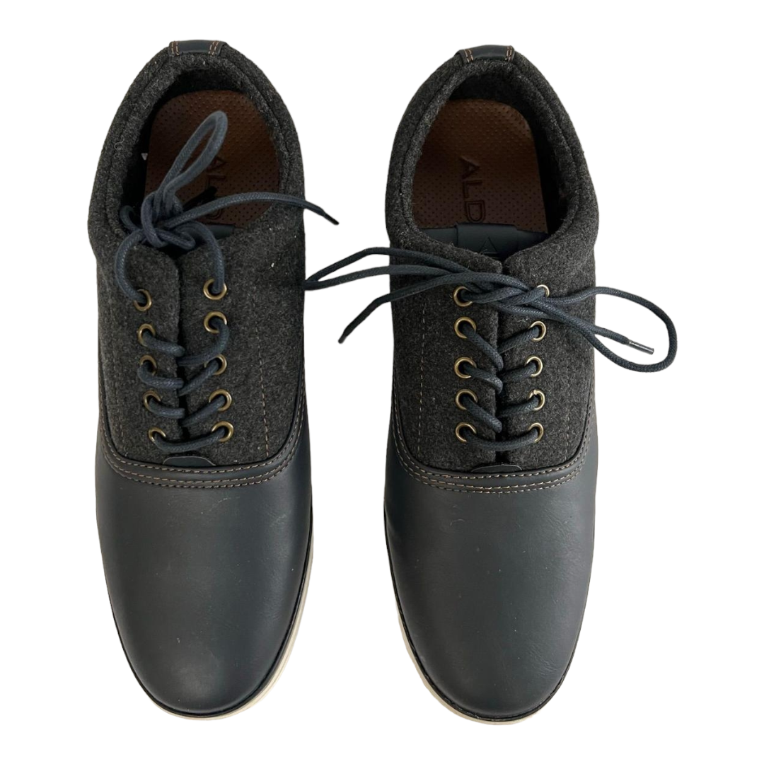 New *Black Aldo Bartleigh Low-top Fashion Lace-up Sneakers (Size 9.5 Men)