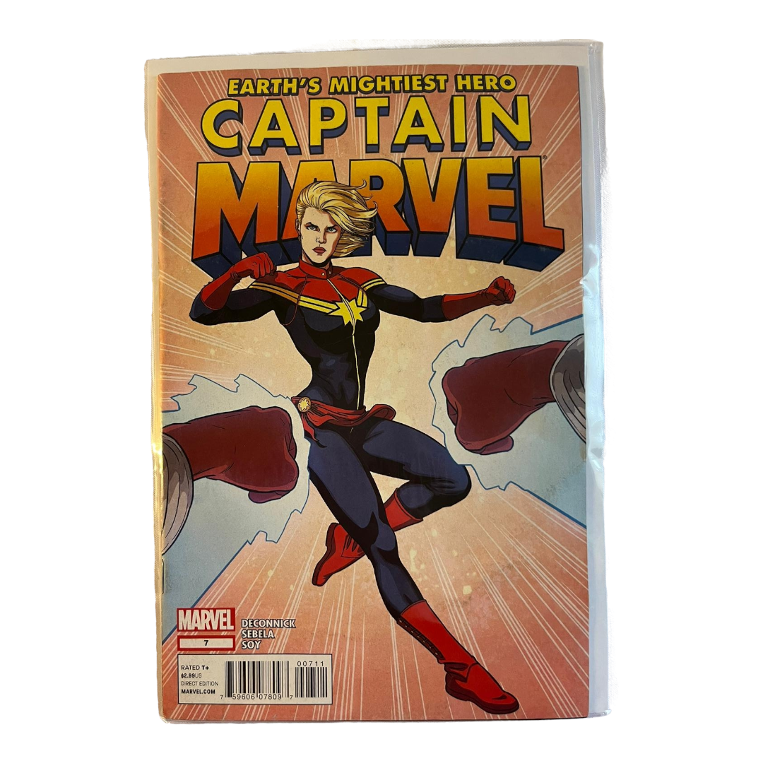 Marvel *Three (3) CAPTAIN MARVEL” Comic Books #3, 7, 12