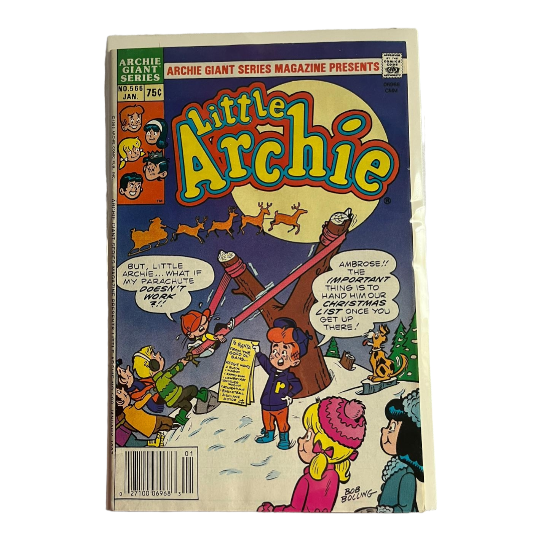 Four (4) of Vintage Archie Series Comic Books: “Little Archie” #162, 566, 570