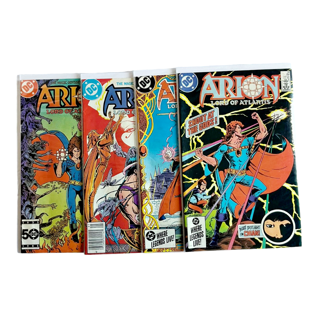 Six (6) Vintage “ARION: Lord of Atlantis” Comic Books by DC (#2, 27, 28 & 30-32)