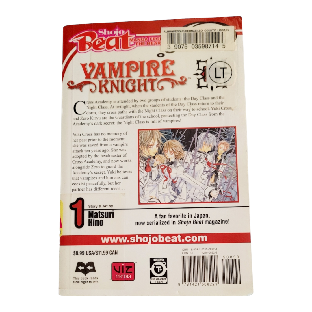 “Vampire Knight” Shojo Beat Manga Volume #1 Book