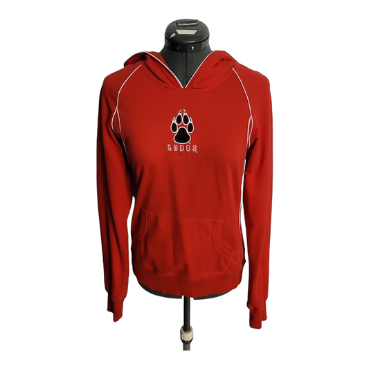 Ladies *Red Lobo Hooded Sweatshirt (Size Large)