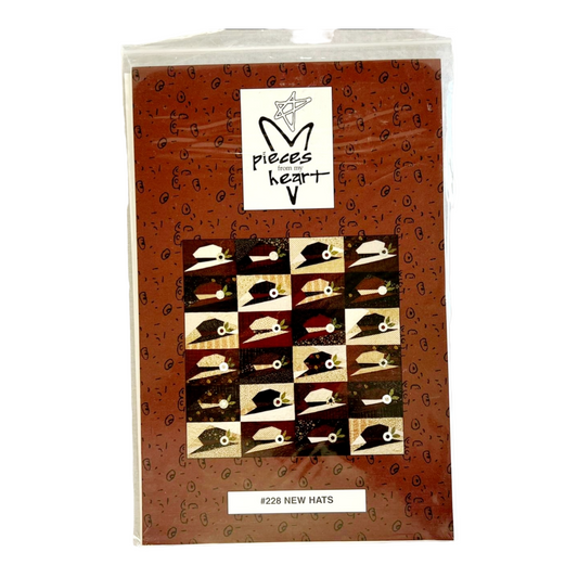 NEW “New Hats” #228 by Sandy Gervais Quilt Pattern (57” x 58”) @2003
