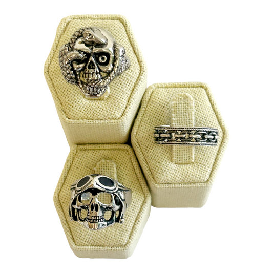 Three (3) *Men's Variety Ring Lot (size11.5) Skeleton