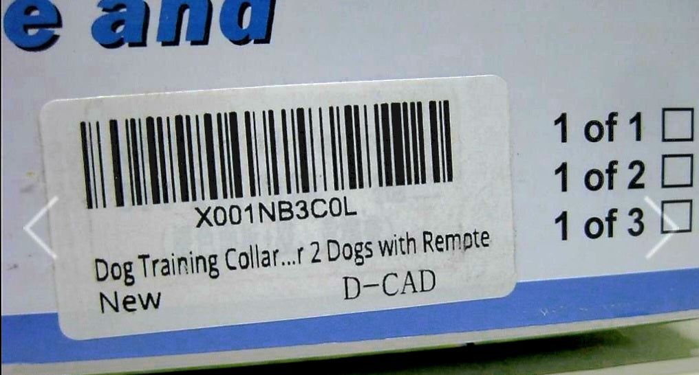 Two (2) No Bark Collars & Controller in Boxes