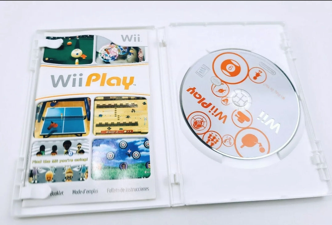 Wii Play (Nintendo Wii, 2007) w/ Case *9 Games in 1