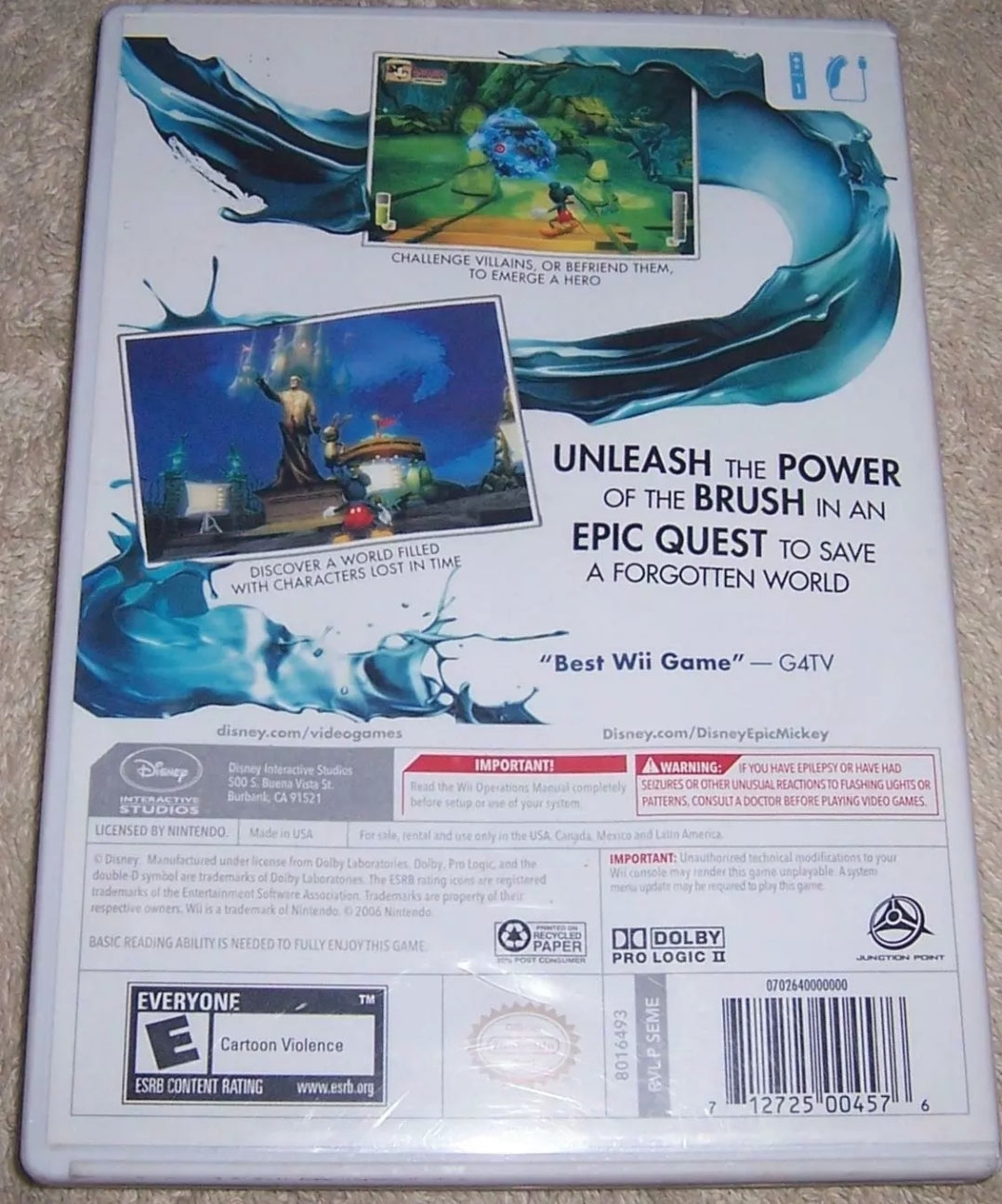 Disney Wii Game: EPIC MICKEY on an Epic Quest