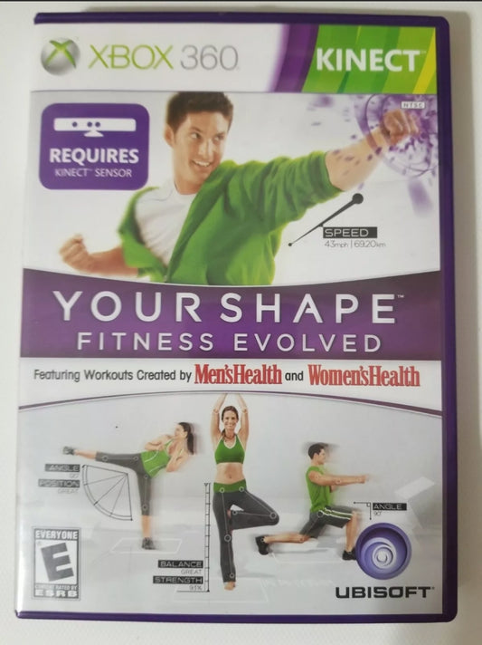 YOUR SHAPE Fitness Evolved: Xbox 360 Game, manual & case. (Used/works!)