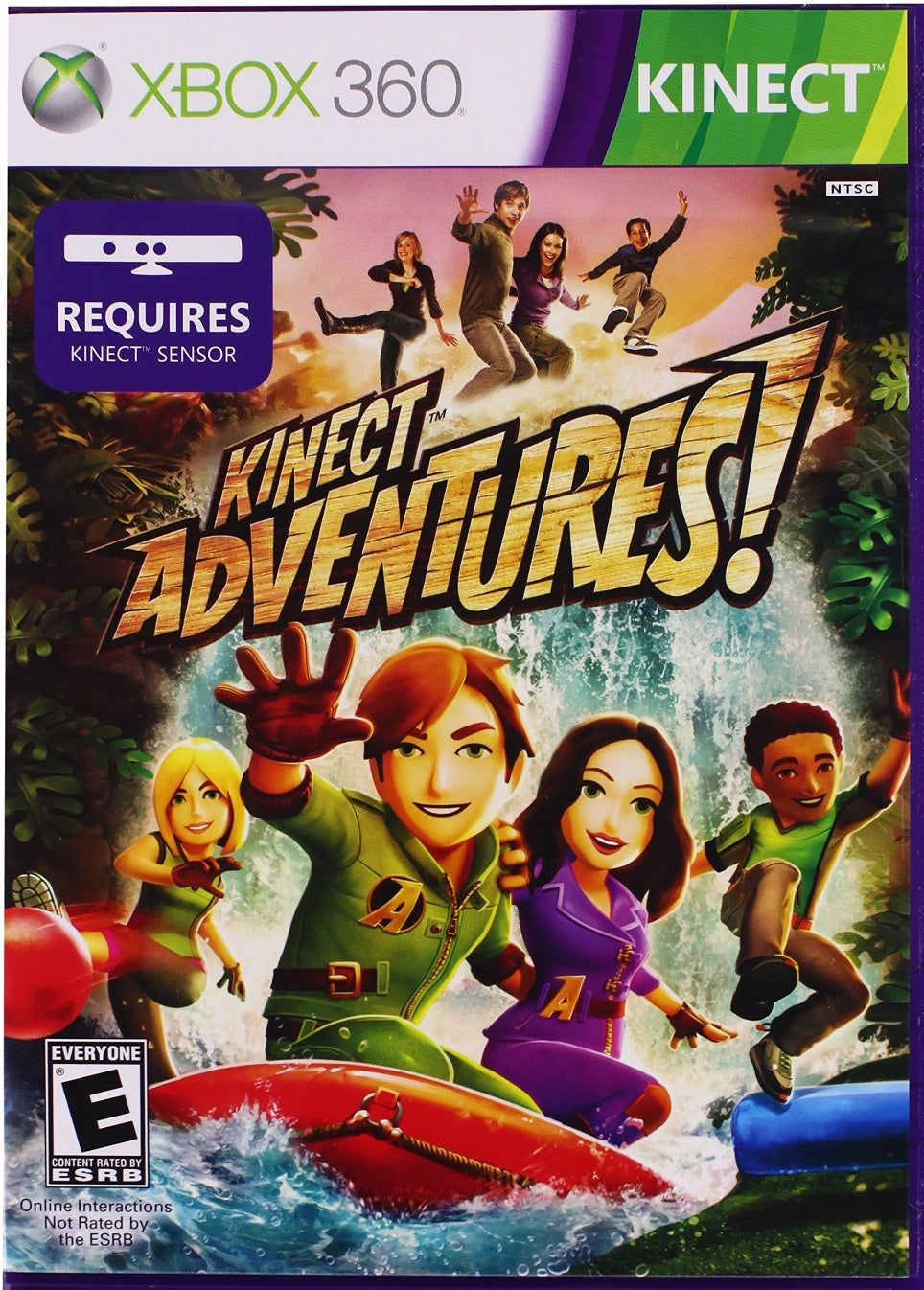 KINECT ADVENTURES: A Xbox 360 Game, manual & case. (Used/works great)