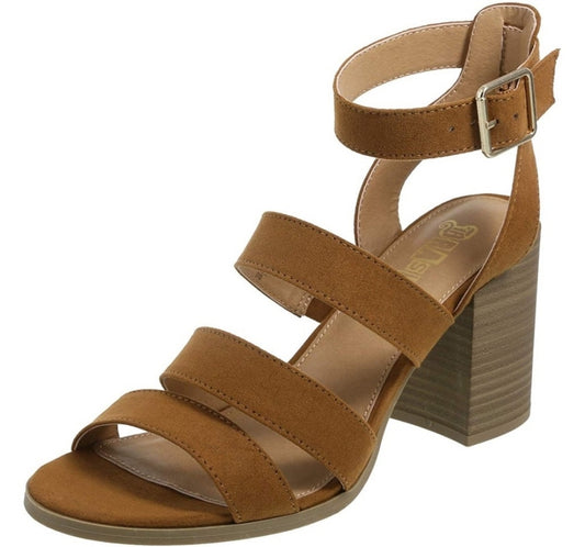 Women's Brown Brash Tart Block Heel Sandal (Size 9)