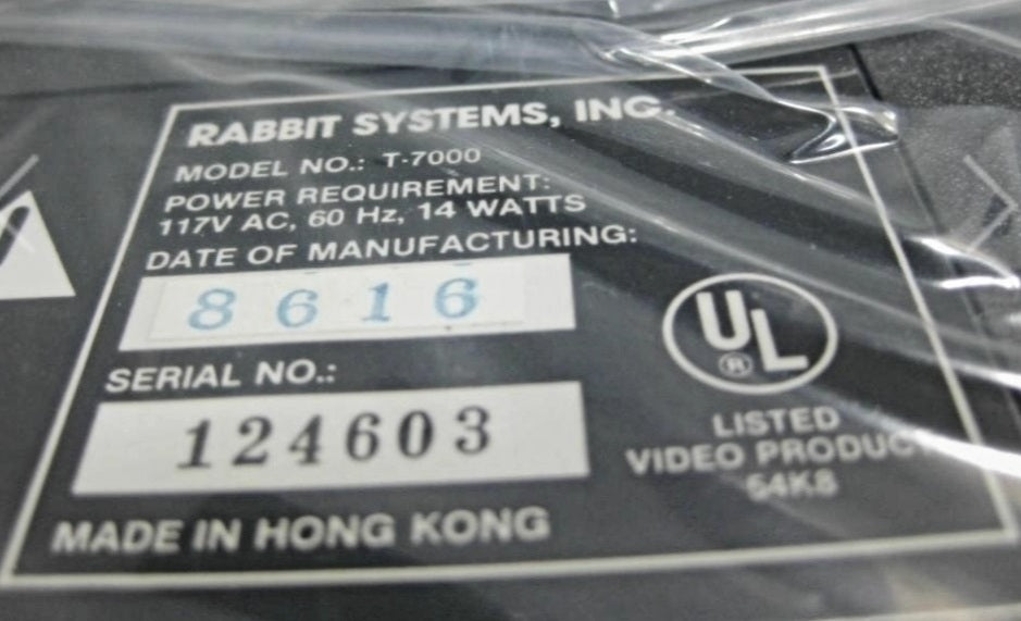 Vintage VCR Rabbit Multiplying System Share TV TR7000 *NEW