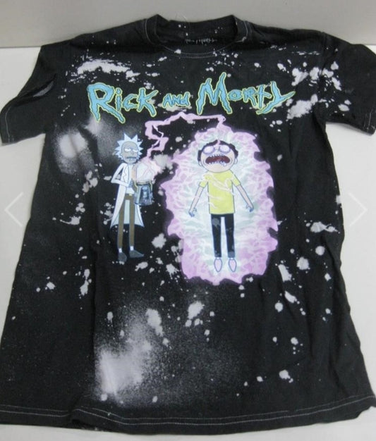 New - Rick & Morty Black Tee Shirt (size small)