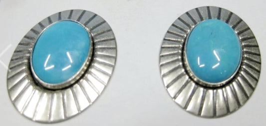 Sterling Silver Southwest Stone Earrings