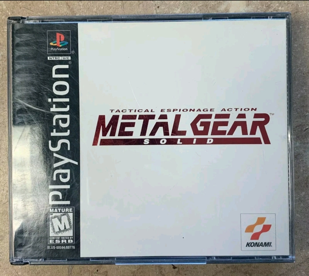 Metal Gear Solid Game PS1, Sony 1999 (Works Great)