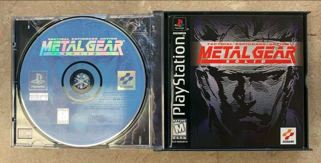 Metal Gear Solid Game PS1, Sony 1999 (Works Great)