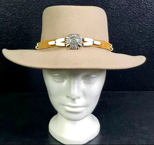 DAKOTA - Scala Collection Tan Wool Felt Outback Hat *Great