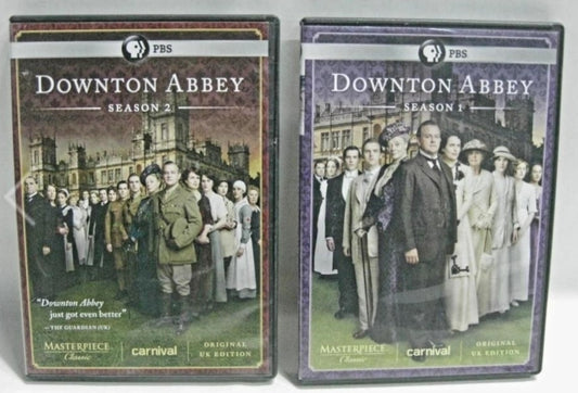 Downton Abby Seasons 1 & 2 - DVD Box Sets *Great