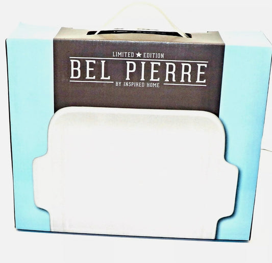 BEL PIERRE Limited Edition Stoneware White 10.5" Square Cook/Bake NIB