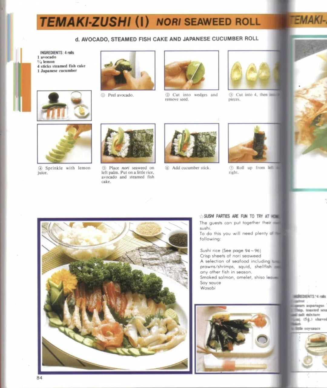 Quick & Easy Sushi CookBook by Heihachiro Tohyama/Yu HB Color Pics NEW