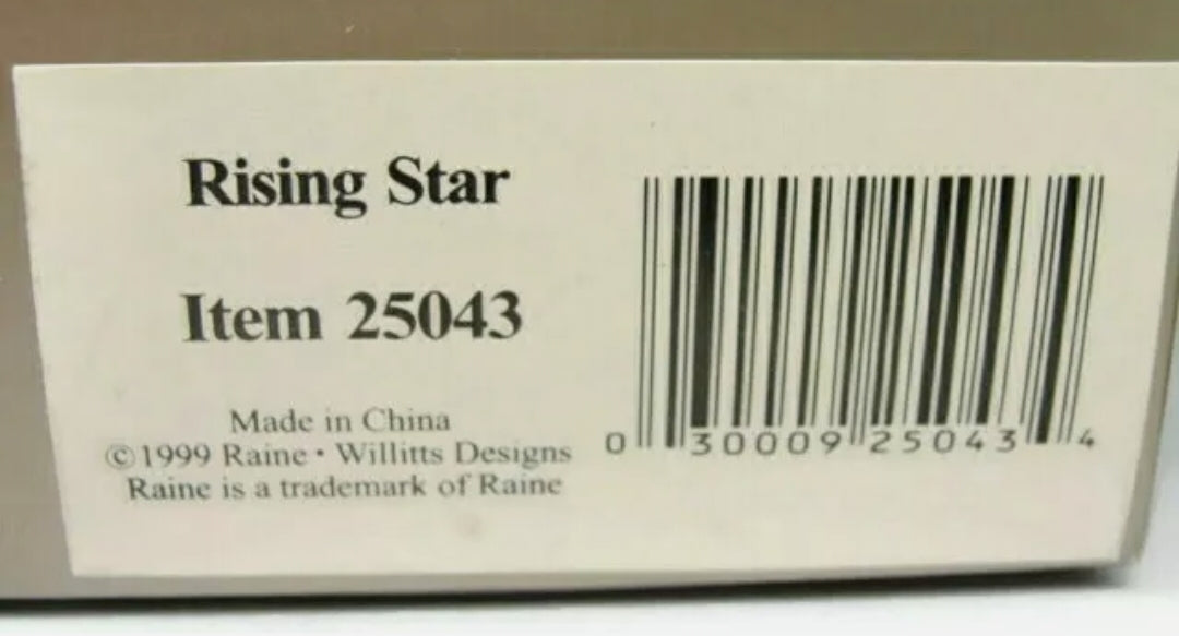 Rising Star Heel *1999 Raine Just The Right Shoe Willitts #25043 w/ Box