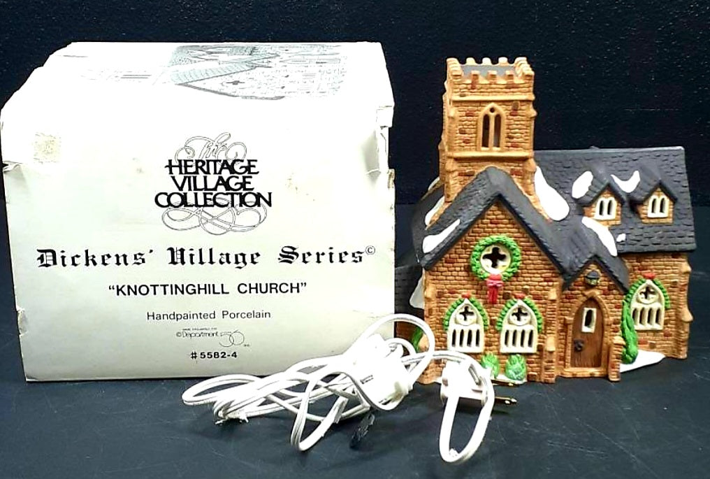 Dept. 56 *Dickens Village Heritage KNOTTINGHILL CHURCH 1989 (5582-4)