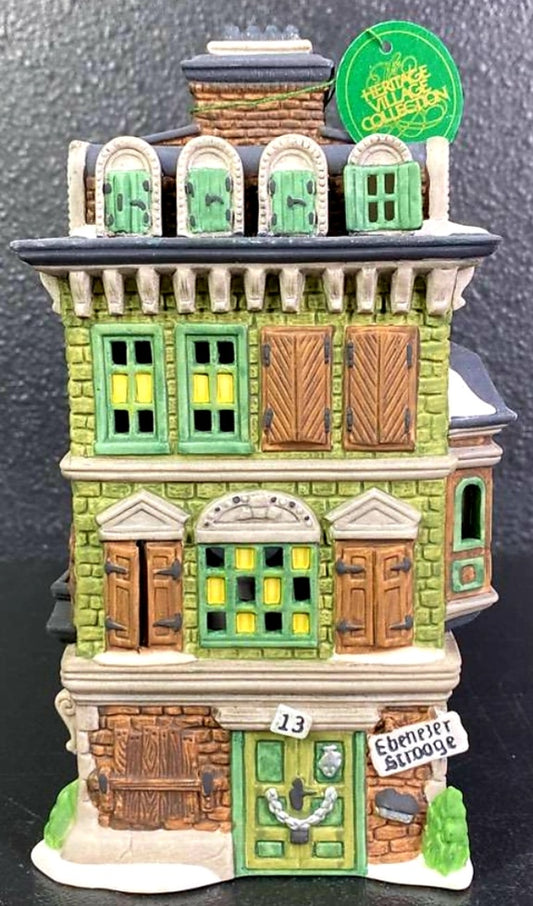 Dept. 56 *Dickens Village Heritage *FLAT OF EBENEZER SCROOGE 1989 (5587-5)