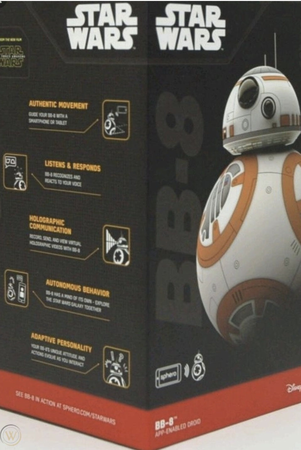 BB-8 Sphero STAR WARS App Controlled Enabled Drone Droid Figure NIB