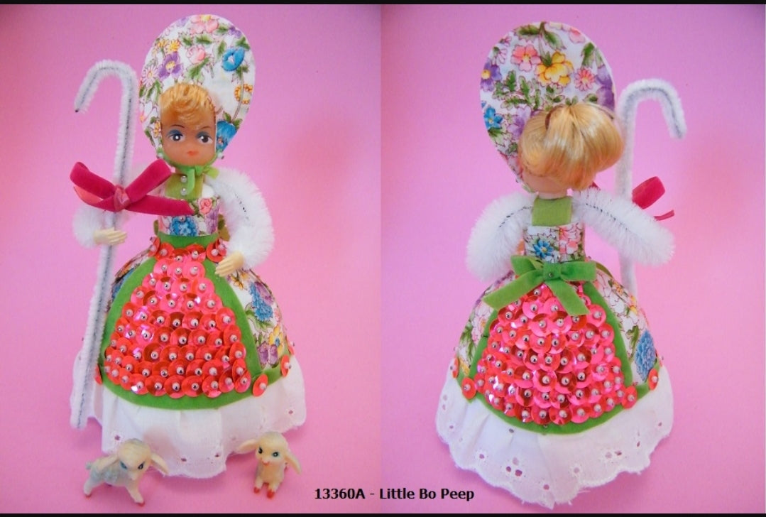 Nursery Rhyme Beaded Doll Kit 'BO BEEP' Country Girl Arts Crafts Vintage *New