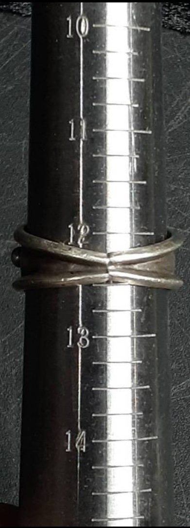 Vintage Sterling Silver Navajo Cigar Band Men's Ring *Size 12.5