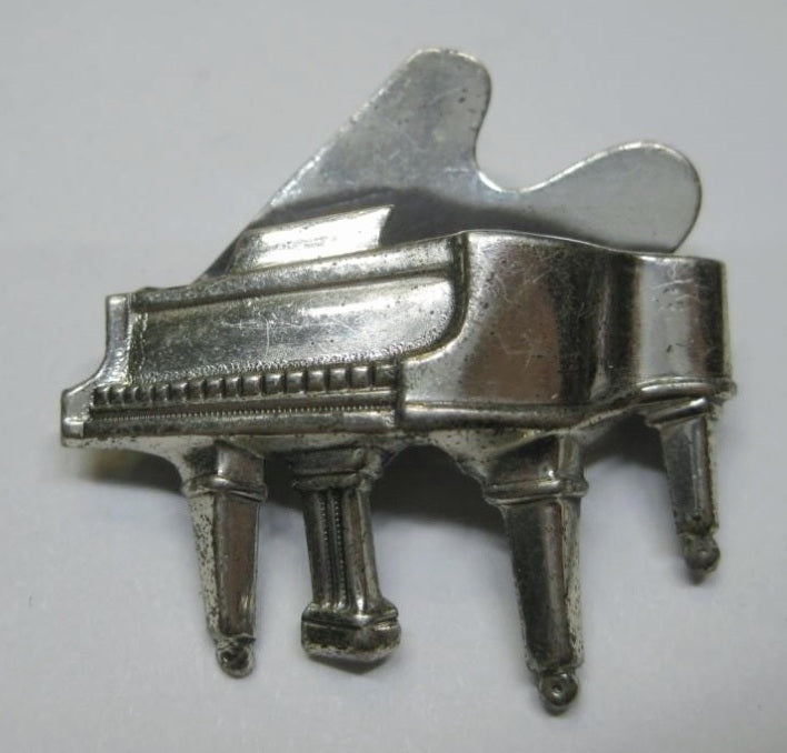 Vintage Sterling Silver Baby Grand Piano Brooch/Pin *Hallmarked