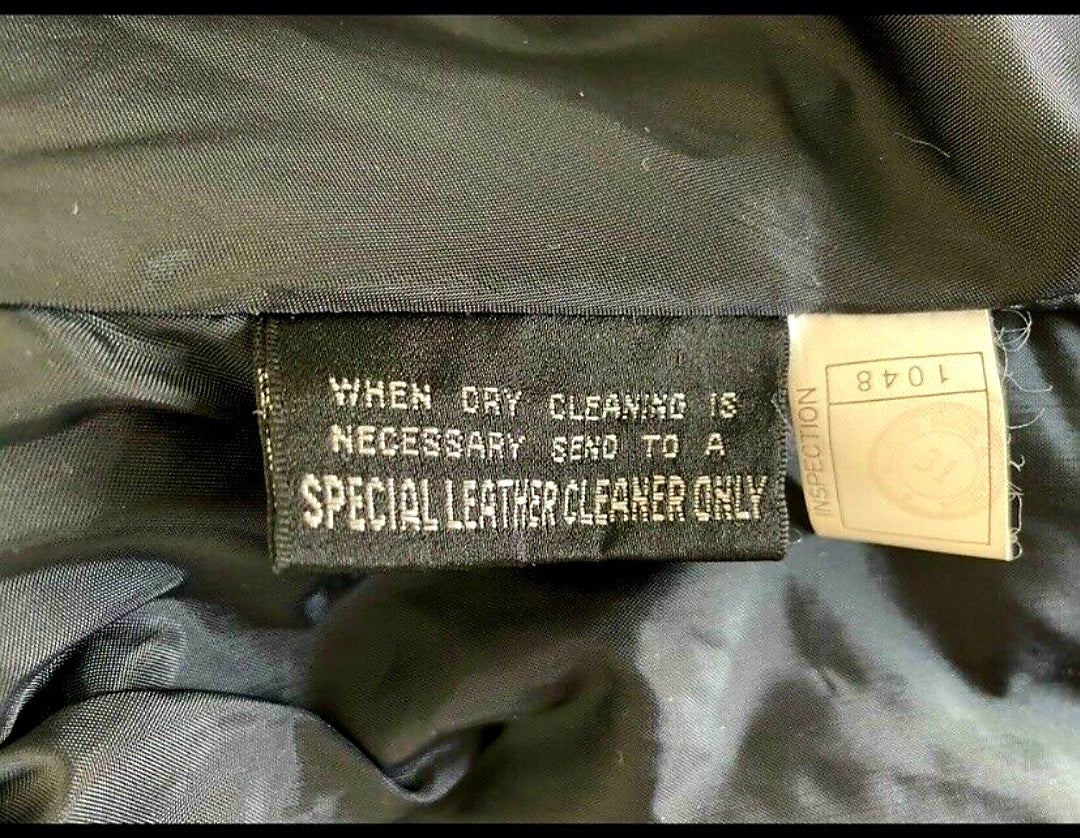 Vintage 80's Chia Black Leather Brushed Suede Crop Jacket (Medium)