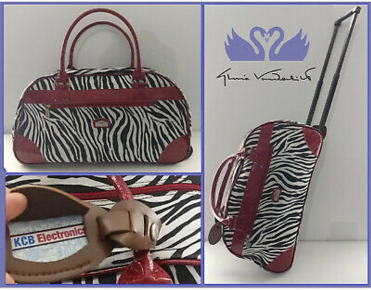 Gloria Vanderbilt *Zebra Carry-on Luggage (Wheeled)