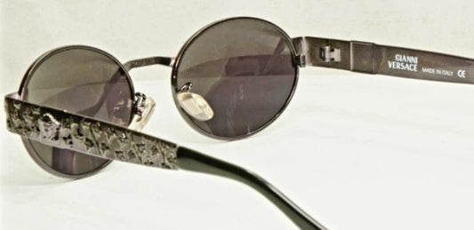 Vintage Pair of 'Gianni Versace' Medusa 1996 Gunmetal Sunglasses *MINT Condition