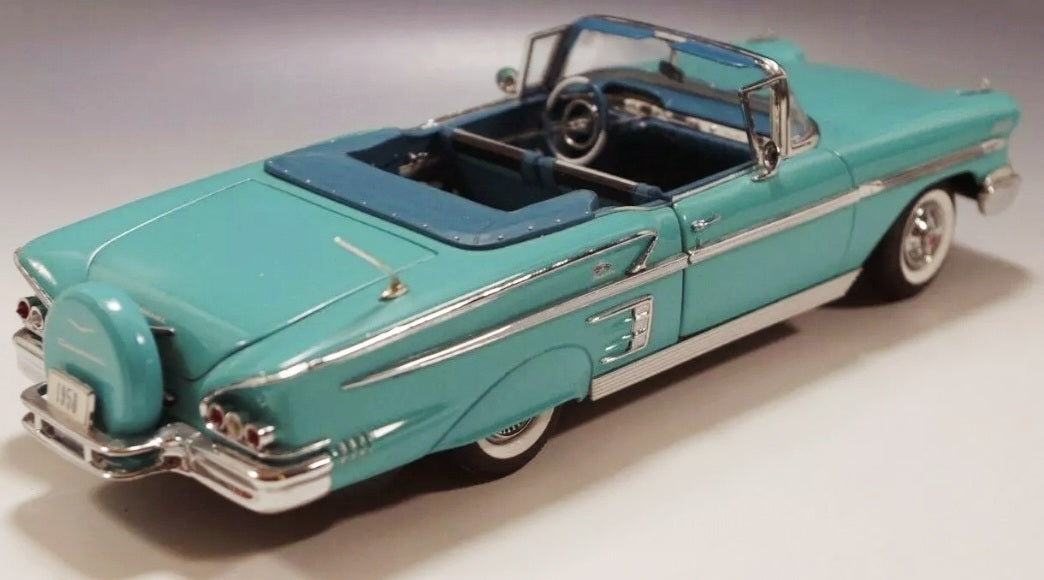 DANBURY MINT 1958 CHEVROLET IMPALA CONVERTIBLE CAR 1:24 SCALE DIE CAST MIB #5