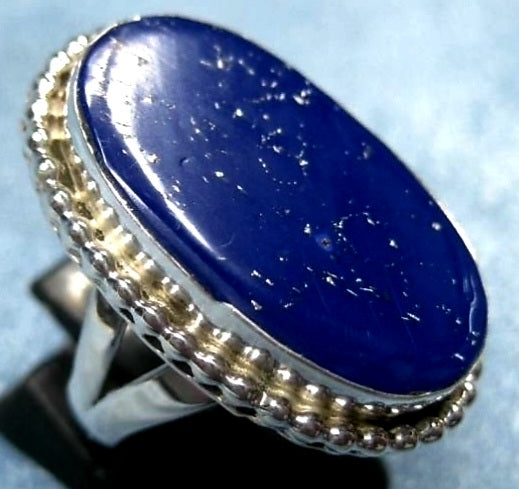 Beautiful Sterling Silver SouthWest Blue Lapis Ring *Size 8
