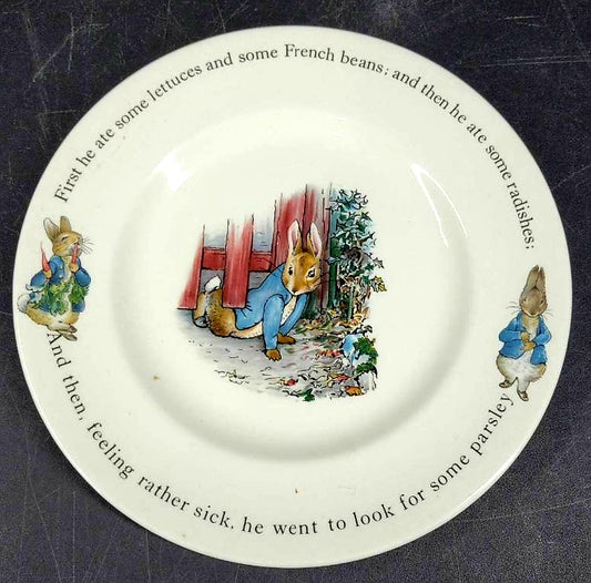 Beautiful Vintage Wedgewood Beatrix Potter (Peter Rabbit) Dishes 3-pc. Set *Great!