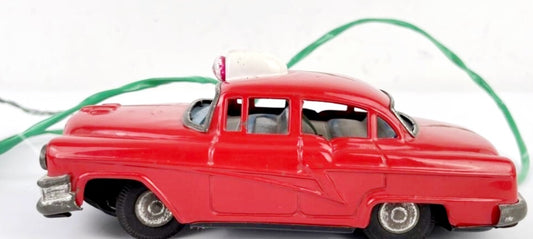 Vintage 1950's Cragstan Chevy "Fire Chief" Car Battery Operated, Lights & Siren *Works