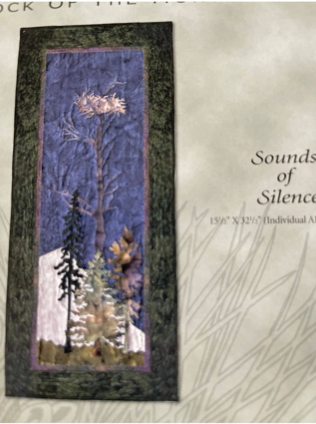 McKenna Ryan 'Pine Needles' Sounds of Silence *Art Quilt Block (KIT)