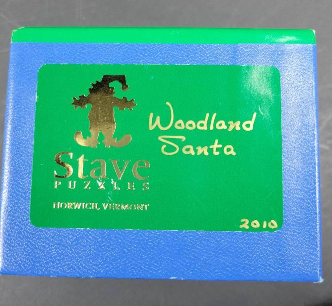 Stave Puzzle "Woodland Santa" 2010 Traditional-Puzzle *Brand New