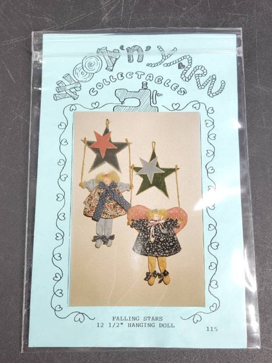 "Wood'n'Yarn Collectables" (Falling Stars 12.5" Hanging Doll) #115 @1992