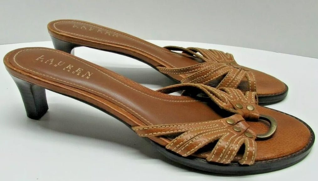 Like-NEW *Ralph Lauren Sosie Brown Pumps (Size 7B)