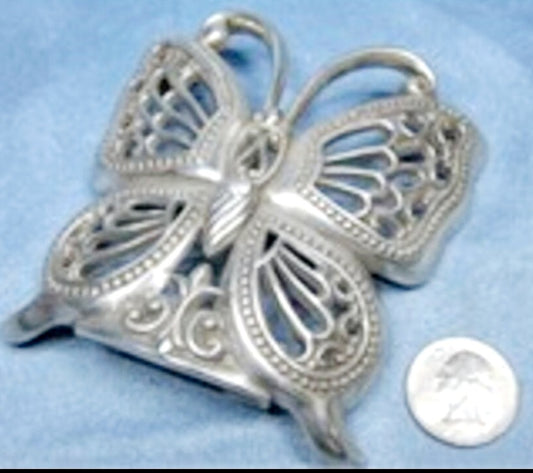 Beautiful Brighton Butterfly Silver Plated Night Light Cover