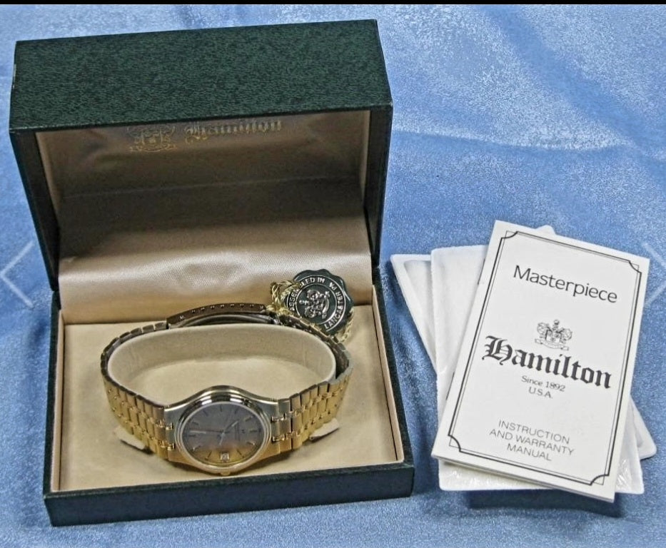 Vintage Hamilton Masterpiece 9162A Quartz Men's Watch